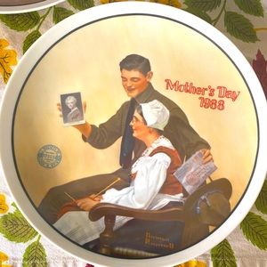 Happy Mother’s Day 1988 Norman Rockwell collection plate